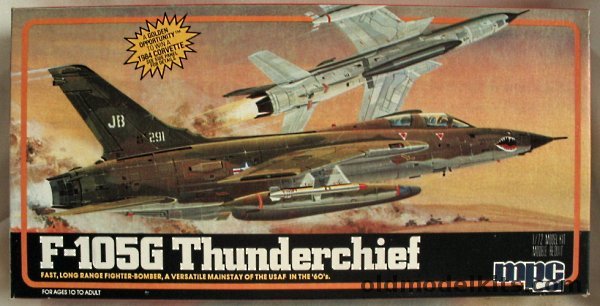 MPC 1/72 Republic F-105G Thunderchief 'Wild Weasel'  - (ex-Airfix), 1-4408 plastic model kit
